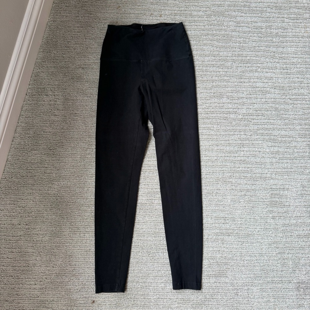 Lysse Classic Cotton Leggings 28” Inseam Smoothing Waistband, Size S (Good Used)